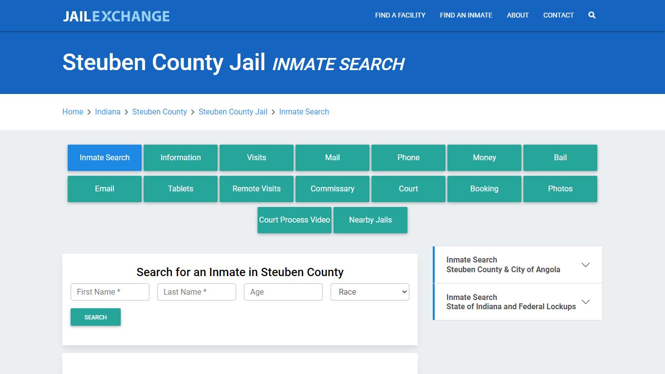 Steuben County Jail, IN Inmate Search: Roster & Mugshots